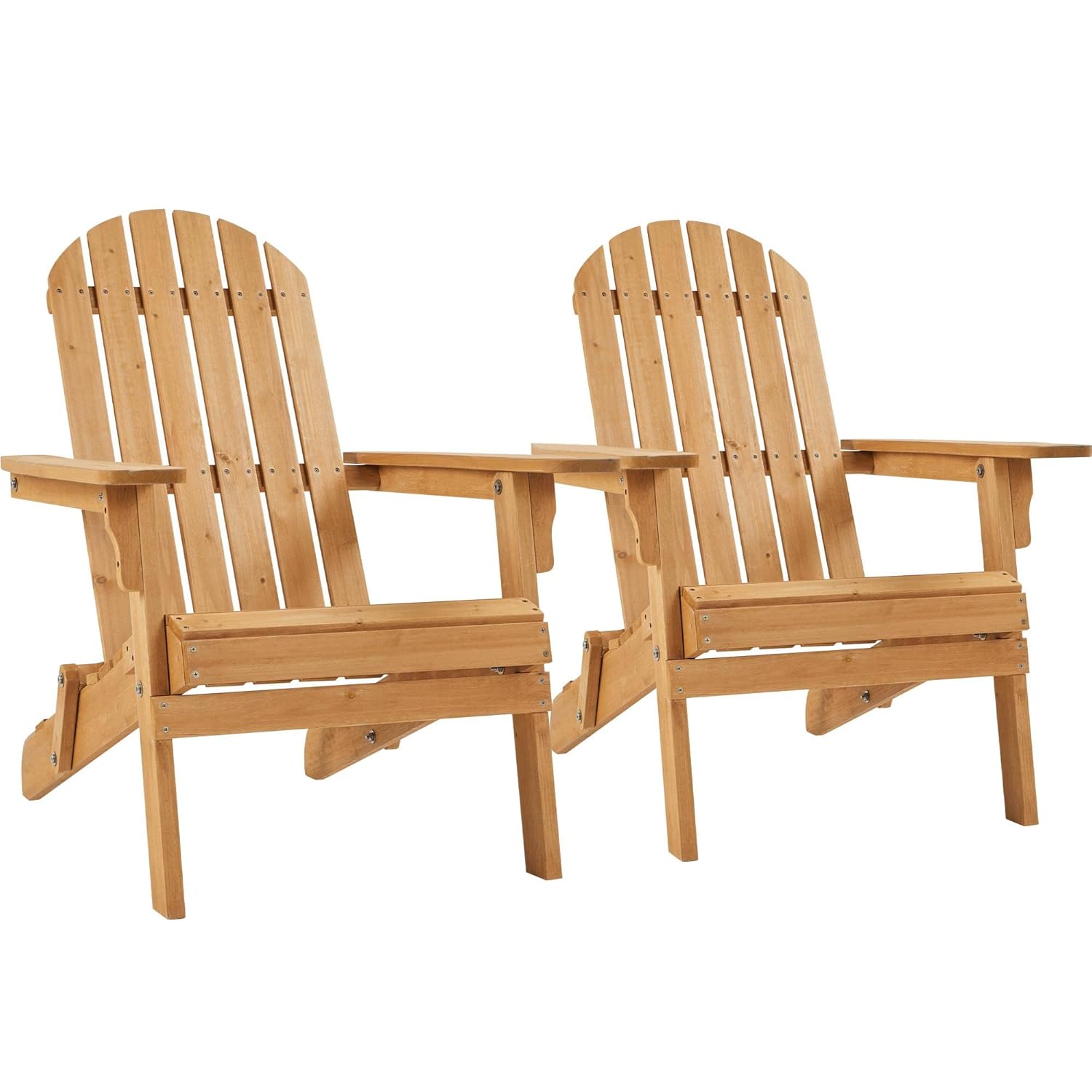 Outdoor Furniture And Fire Pit - Klappbarer Adirondack-Stuhl, 2er-Set für den Außenbereich,