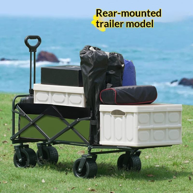 Outdoor Furniture In Sale - Fabrikverkauf: Faltbarer 4-Rad-Plattformwagen für Camping und