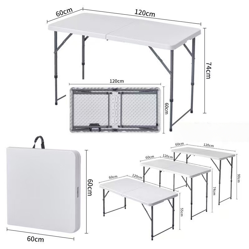 Outdoor Furniture In Sale - Heiße Verkäufe, leichter Kunststoff-Klapptisch, tragbare Esstische/Hoteltische