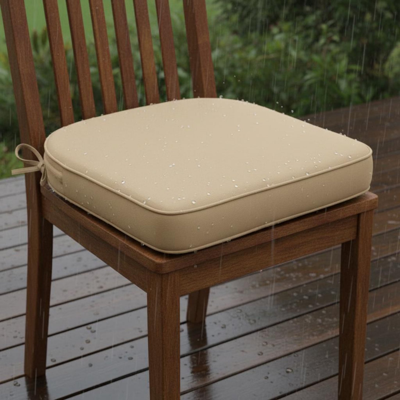 Outdoor Furniture Fabric - Wasserdichtes Terrassen-Sitzkissen mit Stützender Schaumstoffpolsterung, Leicht