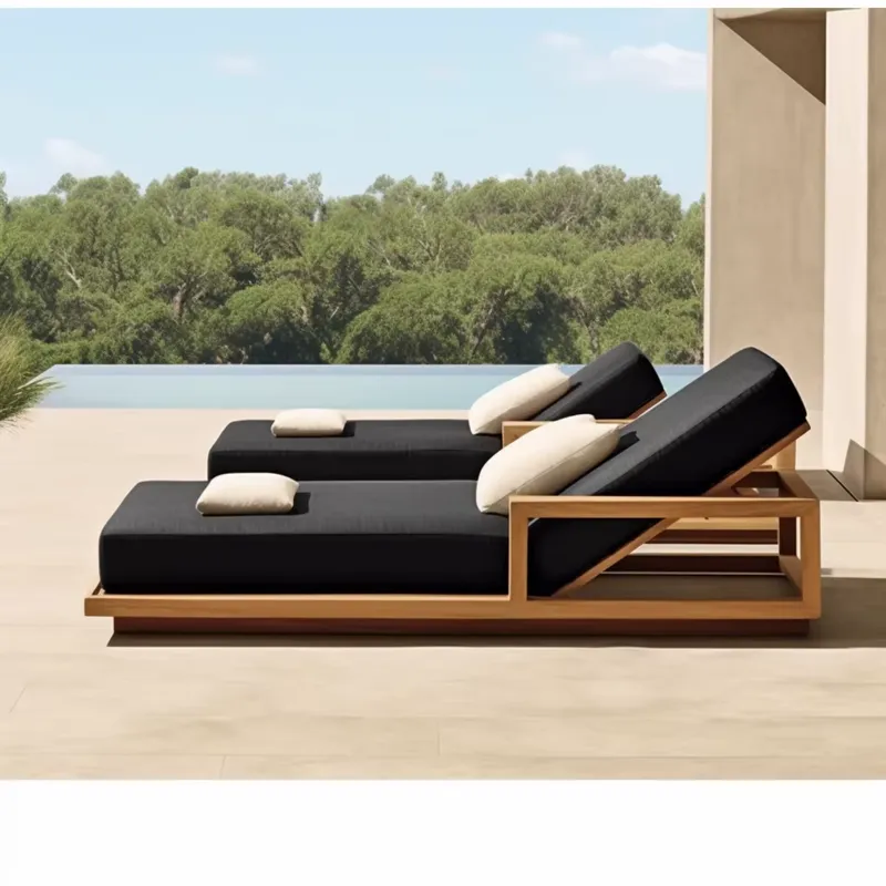 Outdoor Furniture In Sale - Bestseller Strandliege Pool Teakholz-Liegestuhl Gartenmöbel Sonnenliege