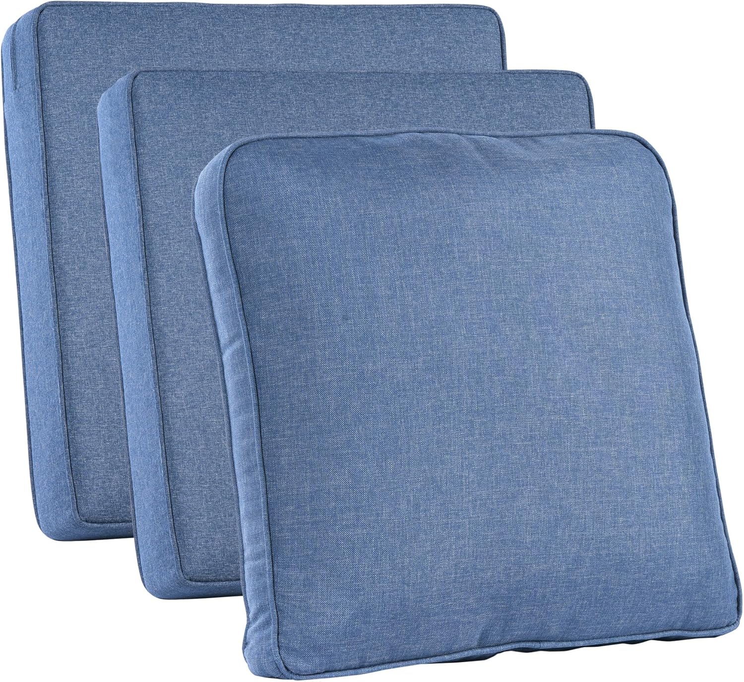 Outdoor Furniture Fabric - Outdoor-Terrassenmöbel-Kissenbezüge, Denim-Blau, Wasserdicht mit Reißverschluss