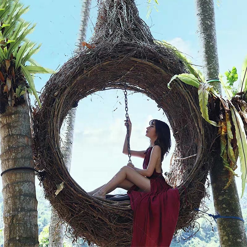 Outdoor Furniture In Bali - Heißer Verkauf Bali Stil Vogelnest Schaukel