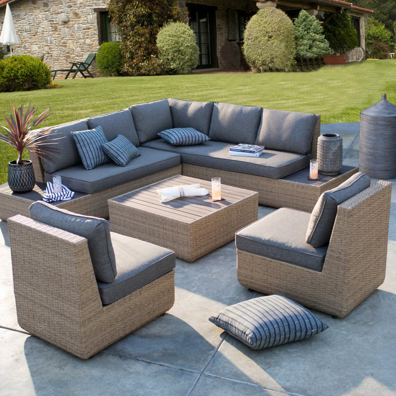 Outdoor Furniture In Sale - Outdoor-Sofa, Rattan-Gartenmöbel für Hotel, Verkaufsbüro, Wintergarten,