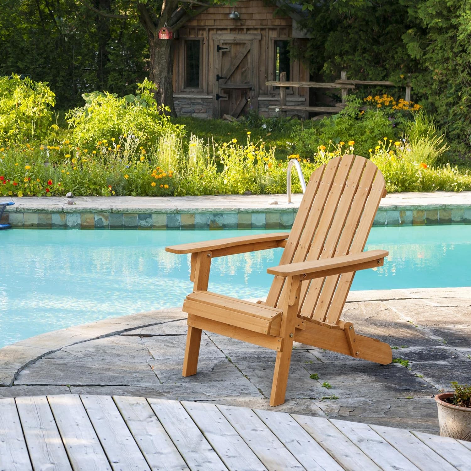 Klappbarer Adirondack-Stuhl, 2 – Outdoor Furniture And Fire Pit Bewertung und Preis