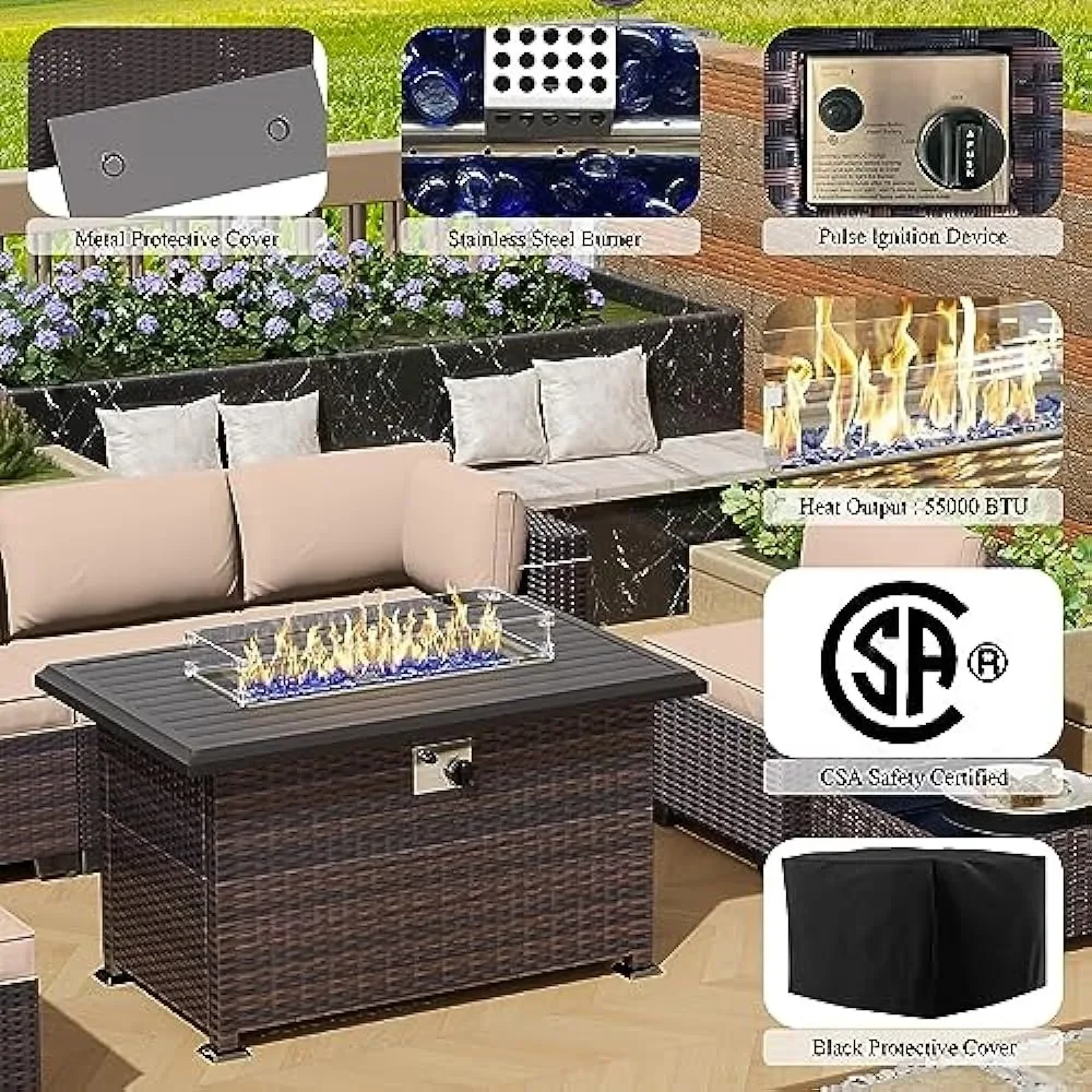 - Terrassenmöbel-Set mit Propa – Outdoor Furniture And Fire Pit Bewertung und Preis