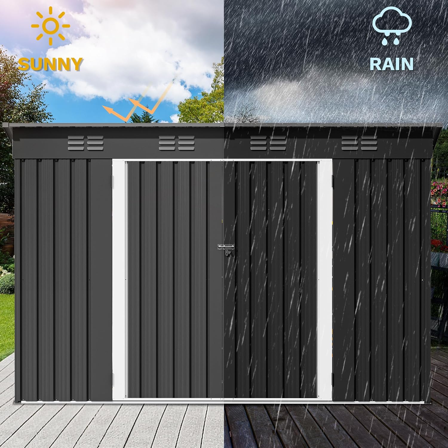 9' x 4' Gartenhaus mit Fenster – Outdoor Furniture Heavy Bewertung und Preis