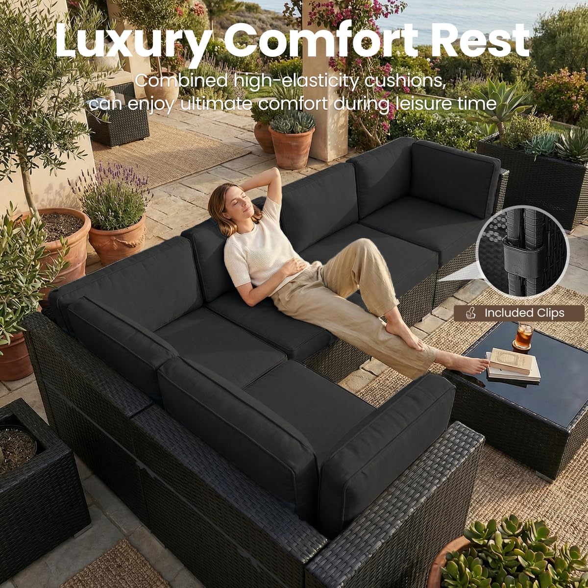 8-teiliges Gartenmöbel-Set mit – Outdoor Furniture And Fire Pit Bewertung und Preis