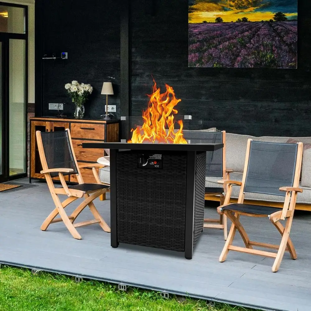Korbmöbel-Set für den Außenber – Outdoor Furniture And Fire Pit Bewertung und Preis