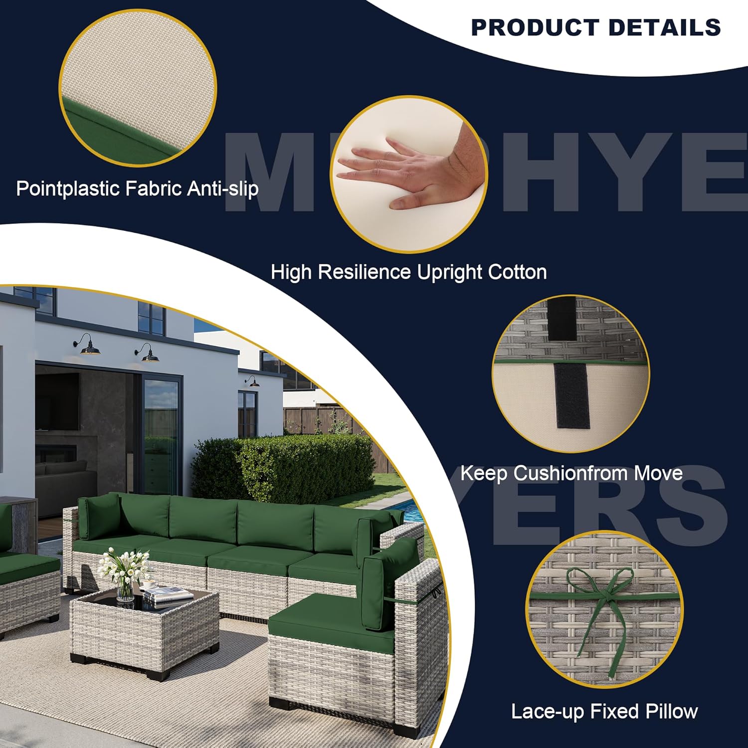 8-teiliges Outdoor-Gartenmöbel – Outdoor Furniture And Fire Pit Bewertung und Preis